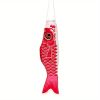 1pc, Carp Streamer, Digital Printing Carp Streamer, DIY Festival Carp, Spring Decor, Outdoor Decor, Garden Decoration - pink