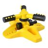 1pc Automatic Rotating Sprinkler; 360Â¬âˆž Watering Tools For Lawn; Nozzle For Garden Irrigation; Watering Equipment; Gardening & Lawn Supplies - Yellow
