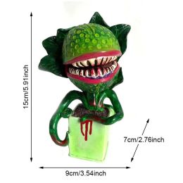 New CannibalPlant Art Craft; Resin Prop For Movie; Garden Ornament; Horror Halloween Decoration - CannibalPlant Ornament