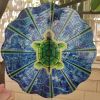 Creative 3D Kinetic Stainless Steel Wind Spinner Outdoor Garden Hanging Decoration Mandala Butterfly Design Wind Chime Spinner - Turtle - 30cm 12inch