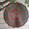 Creative 3D Kinetic Stainless Steel Wind Spinner Outdoor Garden Hanging Decoration Mandala Butterfly Design Wind Chime Spinner - Mandala - 30cm 12inch