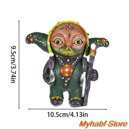DIY Fairy Elf Resin Statue Model Garden Alien Sculpture Desktop Ornaments Figurine Garden Home Decor Crafts Gifts 10*10*4cm - 3