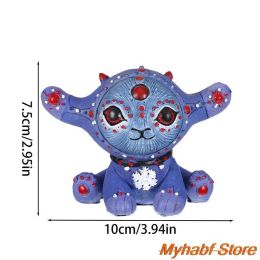 DIY Fairy Elf Resin Statue Model Garden Alien Sculpture Desktop Ornaments Figurine Garden Home Decor Crafts Gifts 10*10*4cm - 4