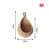 1pc Wall Hanging Basket; Bohemian Style Woven Basket; Creative Teardrop Shape Suitable For Vegetables And Fruits; Kitchen Storage Basket - M