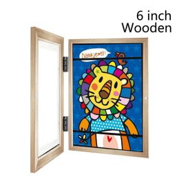 Children Art Frames Magnetic Front Open Changeable Kids Frametory for Poster Photo Drawing Paintings Pictures Display Home Decor - 10x15x2.9cm4 - 1pc