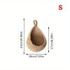 1pc Wall Hanging Basket; Bohemian Style Woven Basket; Creative Teardrop Shape Suitable For Vegetables And Fruits; Kitchen Storage Basket - S