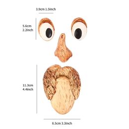 1pc Funny Tree Faces Decor; Old Man Tree Face Decoration; Yard Art - A
