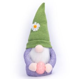 Bunny Dwarf Plush Ornament Kids Room Decoration Home Decoration Doll - green