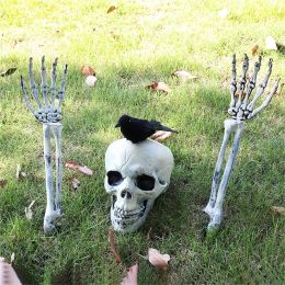 Realistic Skeleton Stakes Halloween Decorations for Garden - set1