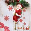 Electric Climbing Santa Claus Christmas Decor Xmas Tree Hanging Ornament Gift - COLOR 1