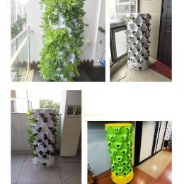 Aeroponics Equipment Pineapple Tower Garden Vertical Hydroponic Growing System 8 Layers 64 Plants - 8 Layer 64 Plants