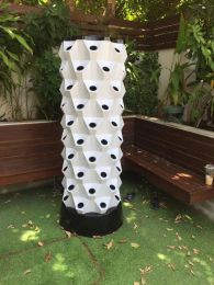 Aeroponics Equipment Pineapple Tower Garden Vertical Hydroponic Growing System 10 Layers 80 Plants - 10 Layer 80 Plants