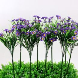 Garden Patio LED Daisy Flower Stake Outdoor Pathway - Purple