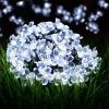 Fairy Blossom Flower Solar Garden String Lights - White