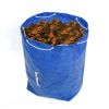 Reusable Garden Leaves Waste Bags Collapsible Yard Garbage Bag - Blue
