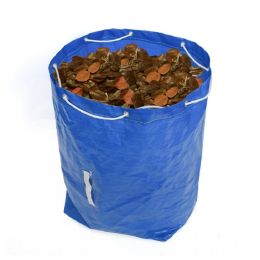 Reusable Garden Leaves Waste Bags Collapsible Yard Garbage Bag - Blue