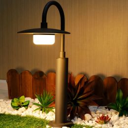 Outdoor Pathway LED Lights IP44 Waterproof Garden Lantern Barn Lights Design Landscape Lighting - DARK GREY880
