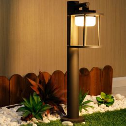 Outdoor Pathway LED Lights IP44 Waterproof Garden Lantern Modern Landscape Lighting - DARK GREY600