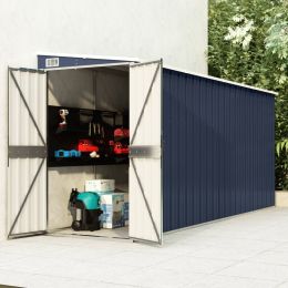Wall-mounted Garden Shed Anthracite 46.5"x150.4"x70.1" Steel - Anthracite