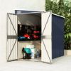 Wall-mounted Garden Shed Anthracite 46.5"x76.4"x70.1" Steel - Anthracite