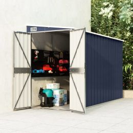 Wall-mounted Garden Shed Anthracite 46.5"x113.4"x70.1" Steel - Anthracite