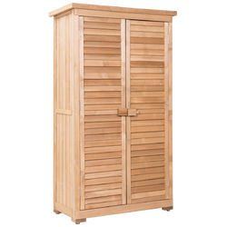 63" Tall Wooden Garden Storage Shed in Shutter Design - OP3331+
