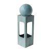 44 inches Outdoor Water Fountain Cement Contemporary Design Water Feature for Garden & Lawn - as Pic