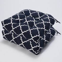 BLACK FRIDAY Outdoor Chair Cushions Thickened Seat Cushions with Ties; Patio Chair Pads for Patio Furniture Garden Home Office Decoration Set of 2 - a