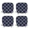 Outdoor Chair Cushions Seat Cushions with Ties; Patio Chair Pads for Patio Furniture Garden Home Office Decoration Set of 4 - as Pic
