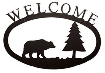 Bear & Pine - Welcome Sign Large - WEL-83-L