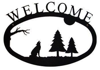 Timber Wolf - Welcom Sign Large - WEL-145-L