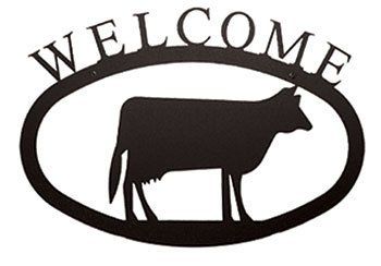 Cow - Welcome Sign Large - WEL-5-L