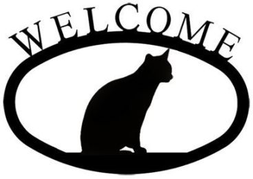 Cat Sitting - Welcome Sign Small - WEL-246-S