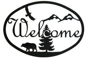 Bear - Welcome Sign Medium - WEL-193