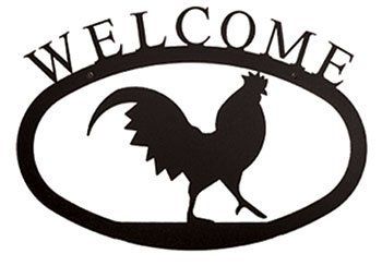 Rooster - Welcome Sign Large - WEL-1-L