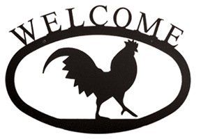 Rooster - Welcome Sign Small - WEL-1-S