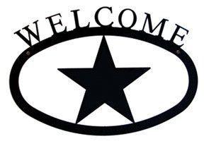 Star - Welcome Sign Small - WEL-45-S