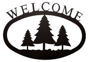 Pine Trees - Welcome Sign Small - WEL-20-S