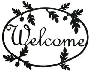 Acorn - Welcome Sign Medium - WEL-178