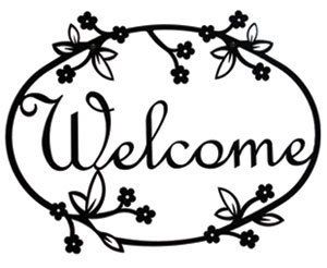 Floral - Welcome Sign Medium - WEL-164