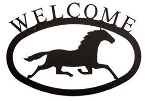 Running Horse - Welcome Sign Small - WEL-17-S