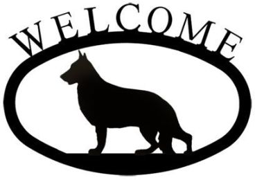 German Shepherd - Welcome Sign Small - WEL-245-S