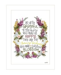 "Charming Garden" by House Fenway; Ready to Hang Framed Print; White Frame - as Pic