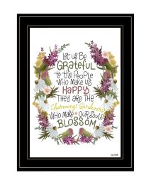 "Charming Garden" by House Fenway; Ready to Hang Framed Print; Black Frame - as Pic