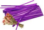 1000 Pack of Glossy Purple Twist Ties. 4" Bag Ties by Amiff. Foil Twist Ties for Cellophane Bags and Party Bags. Foil Coated Ties. Bendable Multi-Func