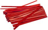 1000 Pack of Glossy Red Twist Ties 4" Bag Ties; Metalic Foil Twist Ties for Cellophane Bags and Party Bags. Foil Coated Ties; Bendable Multi-Function