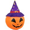 Garden Lawn Pumpkin Head Skeleton Man Inflatable Halloween Decoration - Orange - 49 in