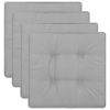 Garden Chair Cushions 4 pcs Gray 15.7"x15.7"x1.9" - Grey