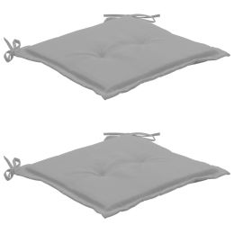 Garden Chair Cushions 2 pcs Gray 19.7"x19.7"x1.2" - Grey