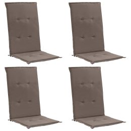 Garden Chair Cushions 4 pcs Taupe 47.2"x19.7"x1.2" - Grey